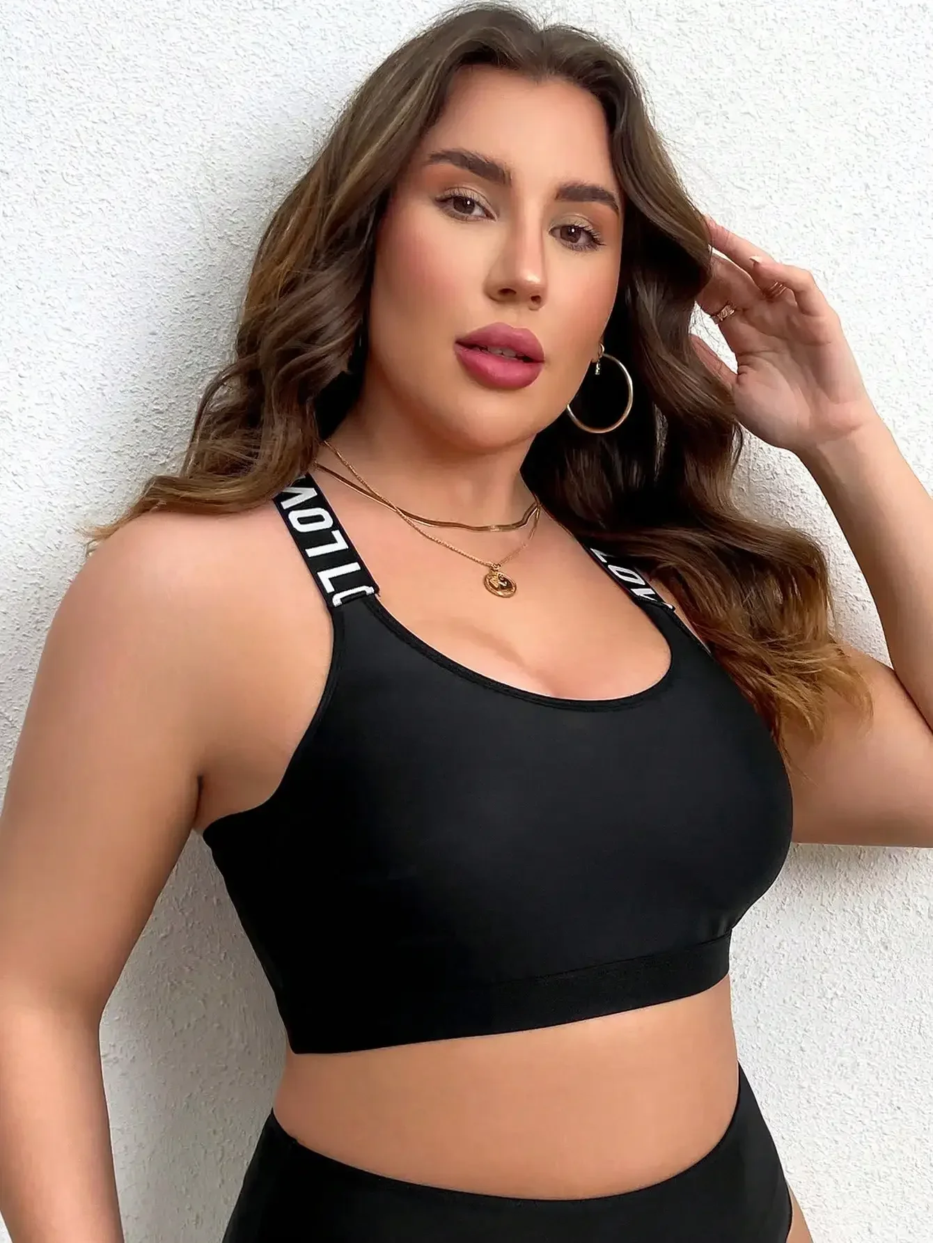 Plus Size Women Sports Bra, Bl - Full Coverage Bra 评论和价格
