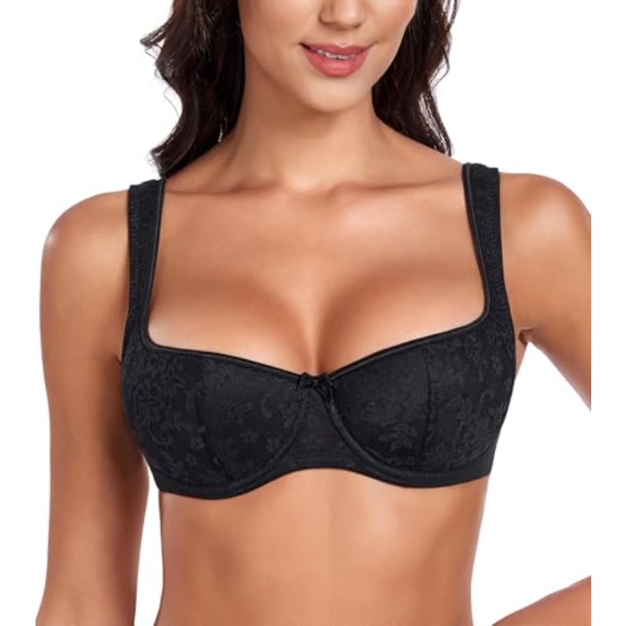 DotVol Women's Lightly Padded  - Demi Bra Balconette 评论和价格