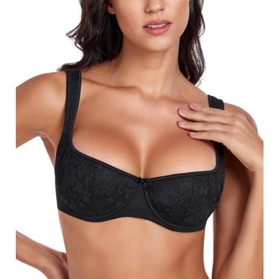 DotVol Women's Lightly Padded  - Demi Bra Balconette 评论和价格