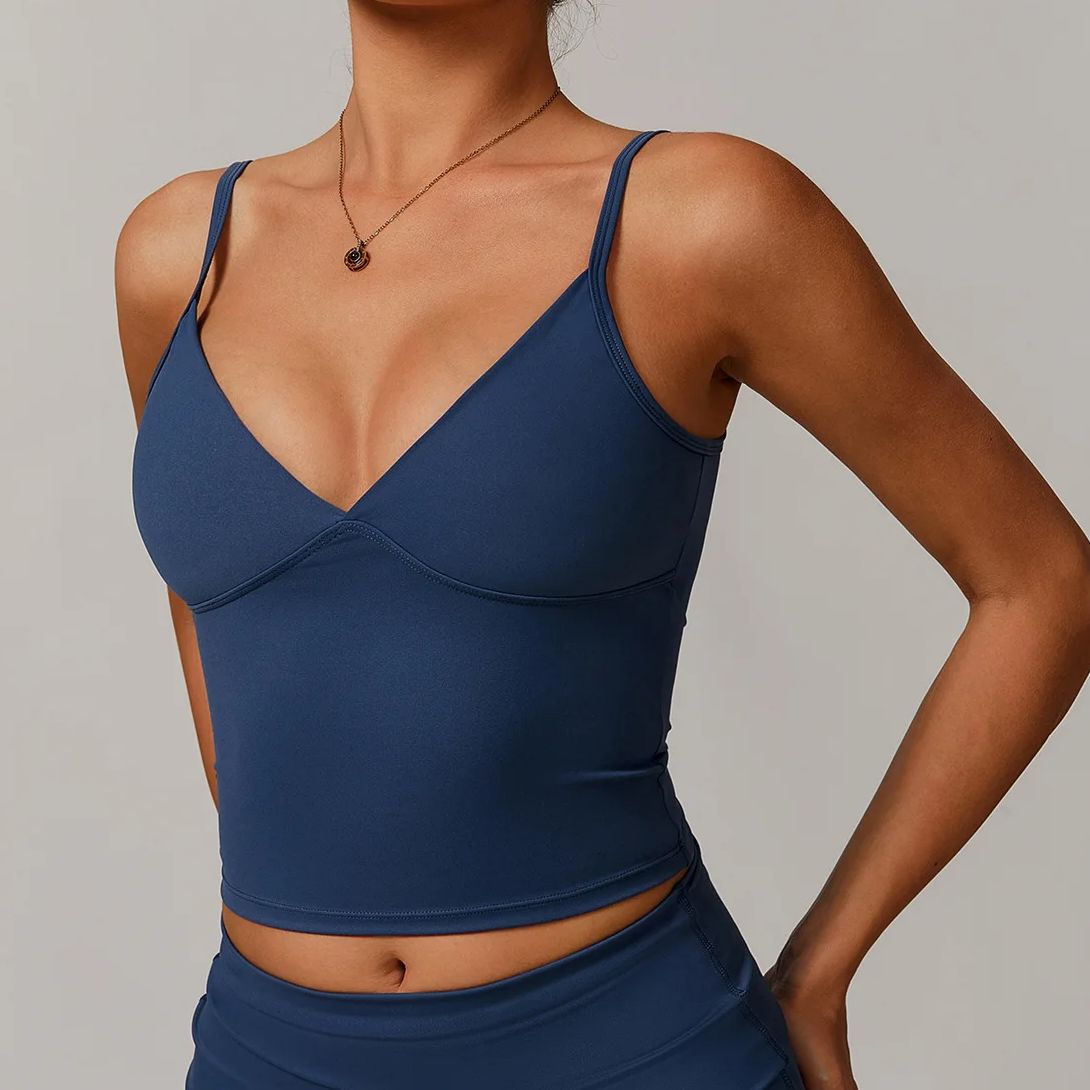 Breathable Sports Bra Fitness  - Plunge Bra Push Up 评论和价格