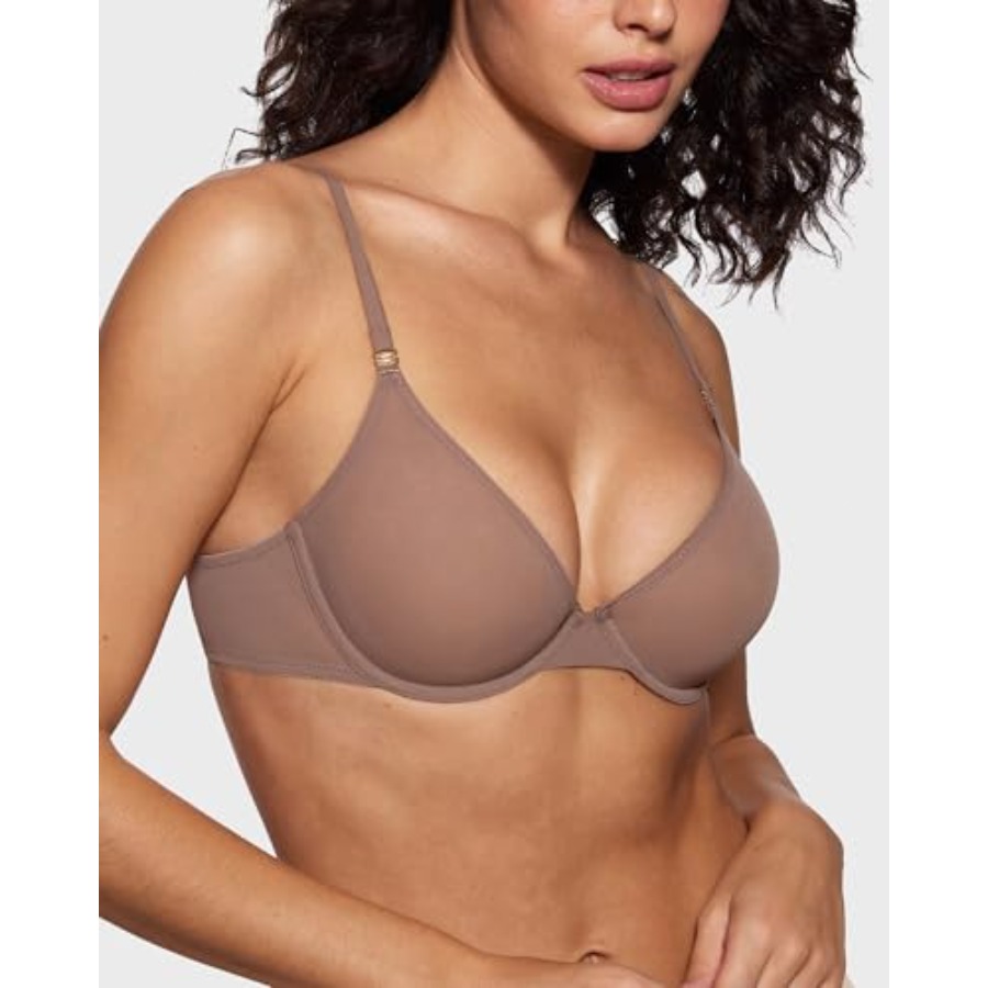 Women's Cosnufy Sheer Balconet - Demi Bra Balconette 评论和价格