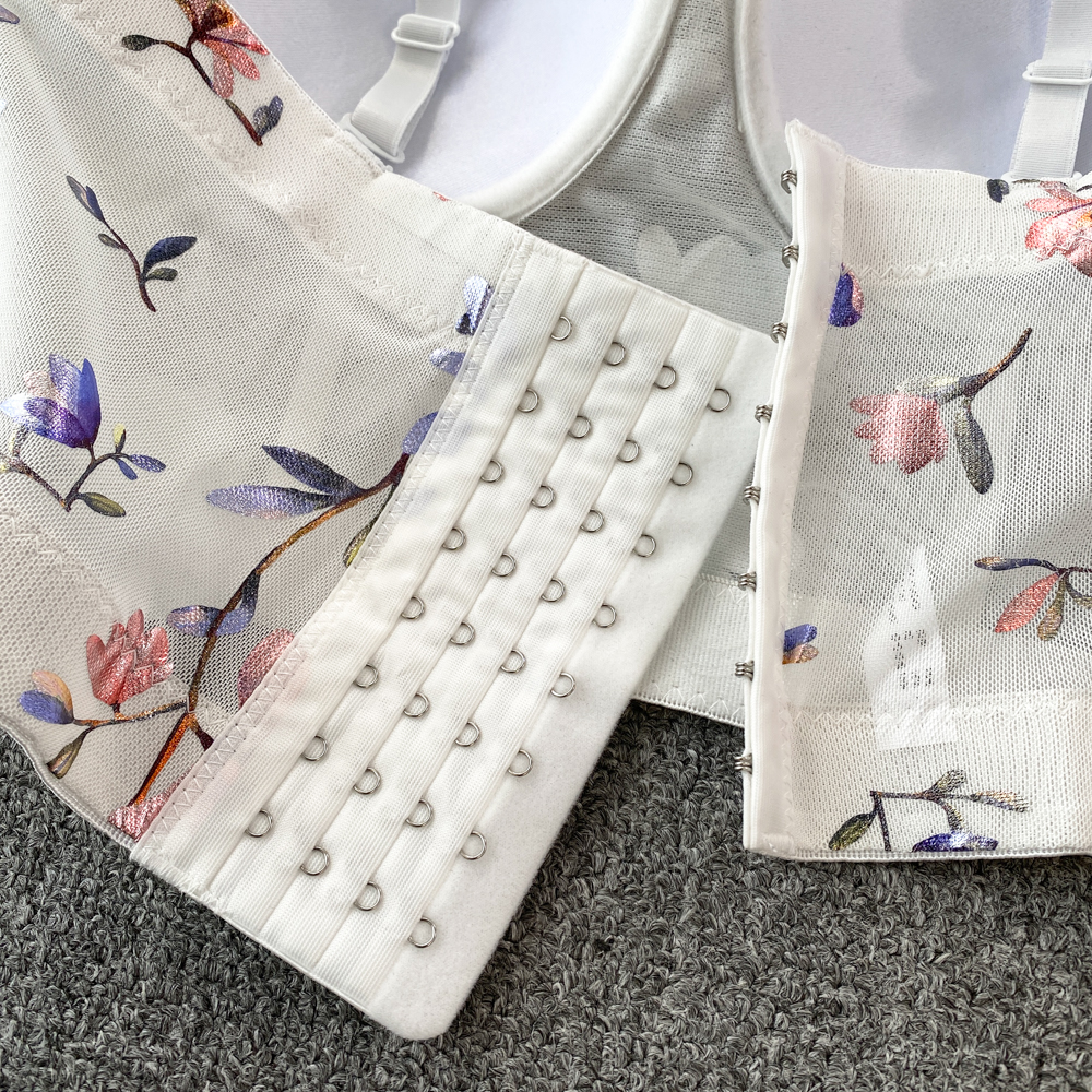 Women Sexy Floral printed Cors - Cotton Bra Everyday 评论和价格