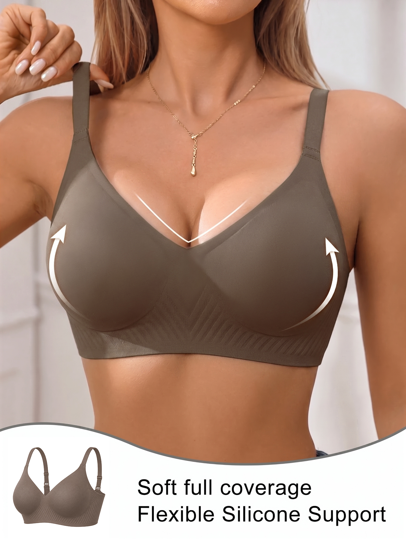 Full Coverage Push Up Jelly Su - Underwire Bra Padded 评论和价格