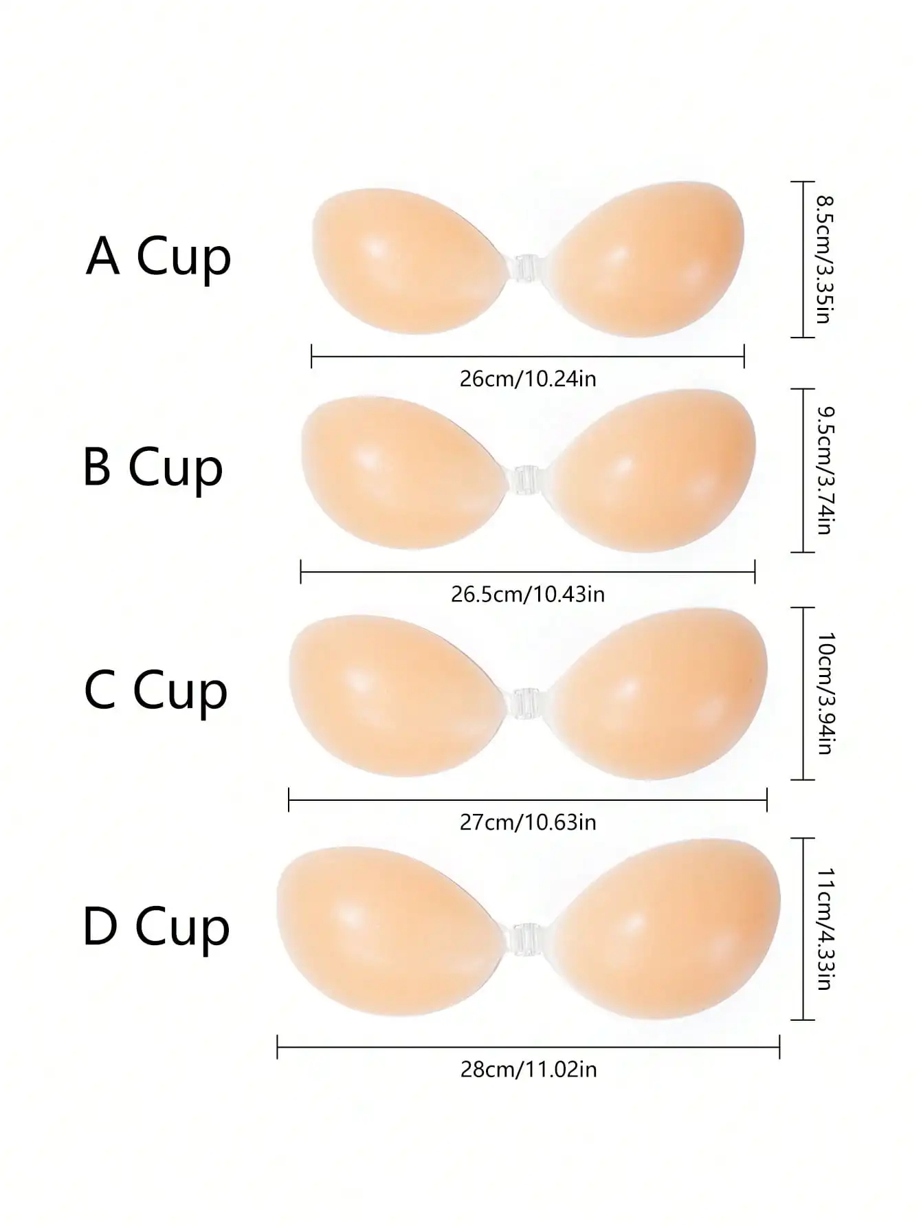 1pc Women's Silicone Sticky Br - Strapless Bra Adhesive 评论和价格