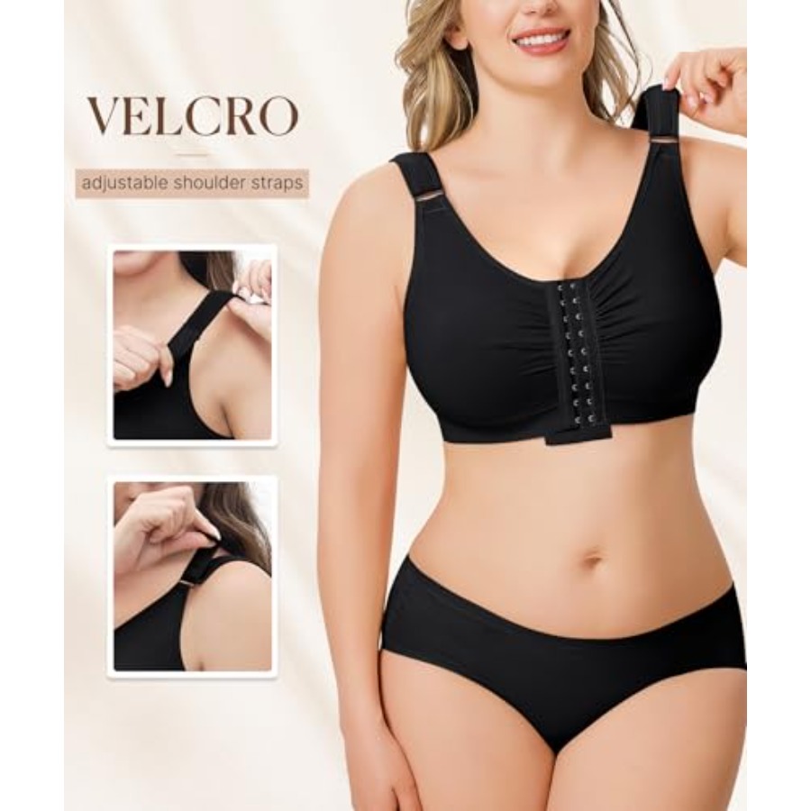BRABIC Post Surgery Front Clos - Full Coverage Bra 评论和价格