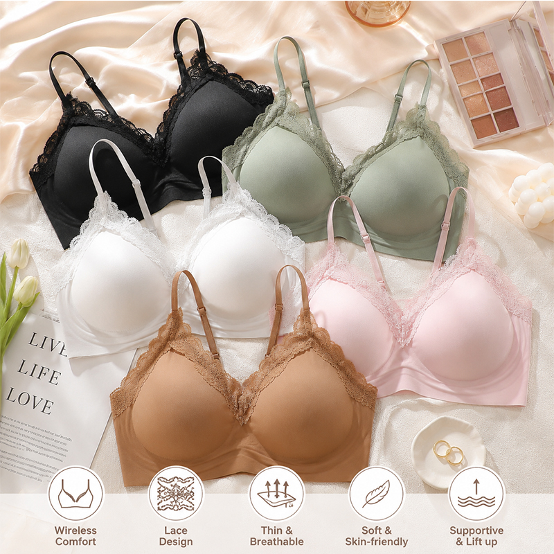 Wire Free Seamless Bralette fo - Sleep Bra Bralette 评论和价格