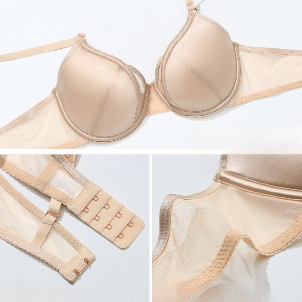 Front Closure Satin 3D Cup Bra - Convertible Bra Multiway 评论和价格