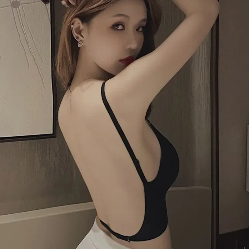 Women Invisible Bra Deep U Plu - Backless Bra Sticky 评论和价格