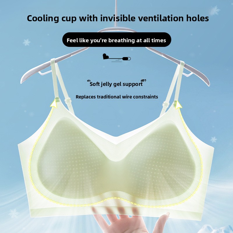 Ice Silk Sleep Bra Tank Top Wo - Sleep Bra Bralette 评论和价格