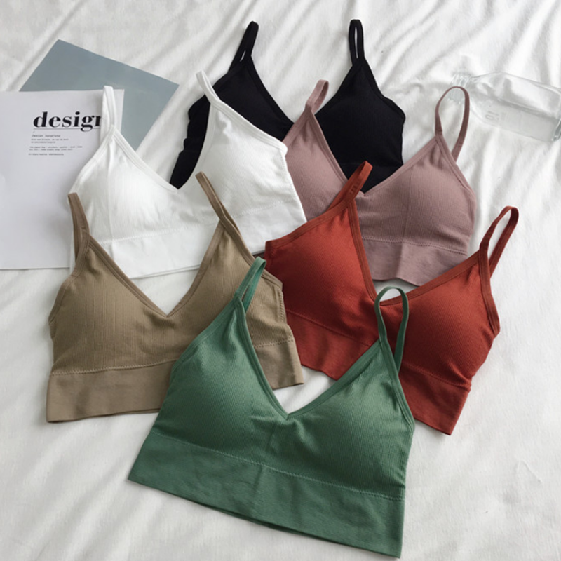 Women Sexy Crop Tops Bra Tube  - T Shirt Bra Seamless 评论和价格