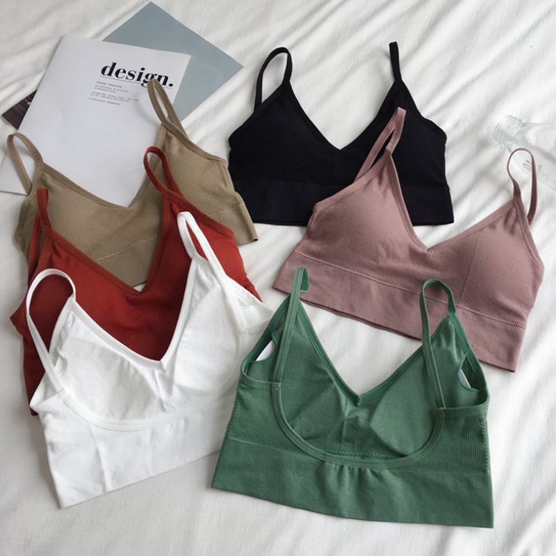 Women Sexy Crop Tops Bra Tube  - T Shirt Bra Seamless 评论和价格