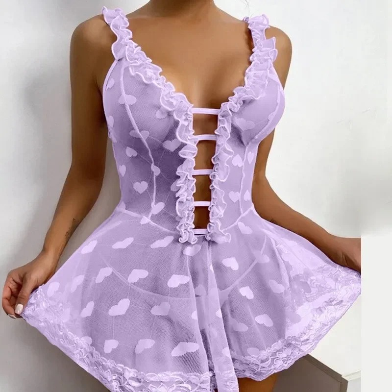 Nighty for Ladies Hot Romantic - Sheer Mesh Bra 评论和价格