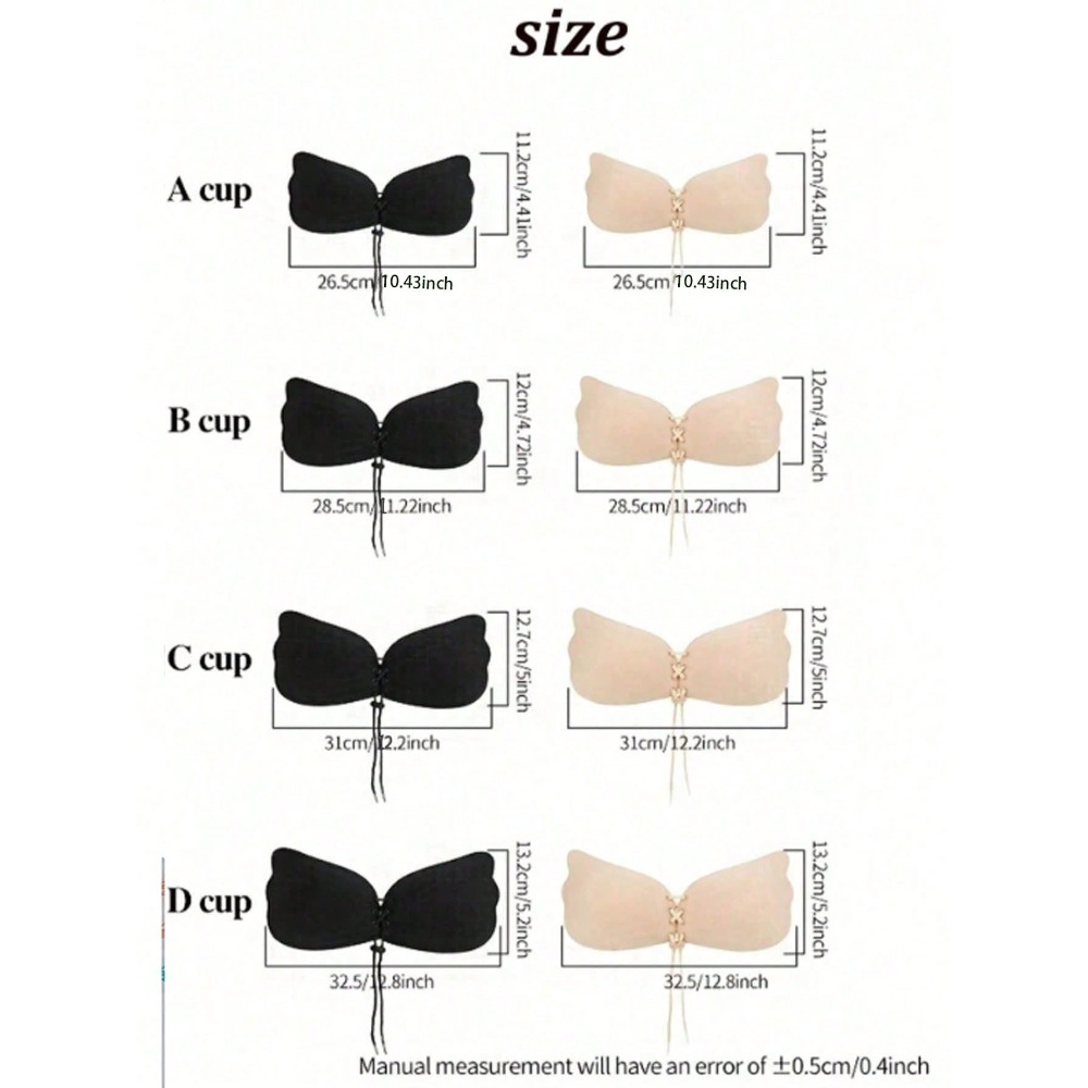 1/2pcs Wing-Shaped Adhesive Br - Strapless Bra Adhesive 评论和价格