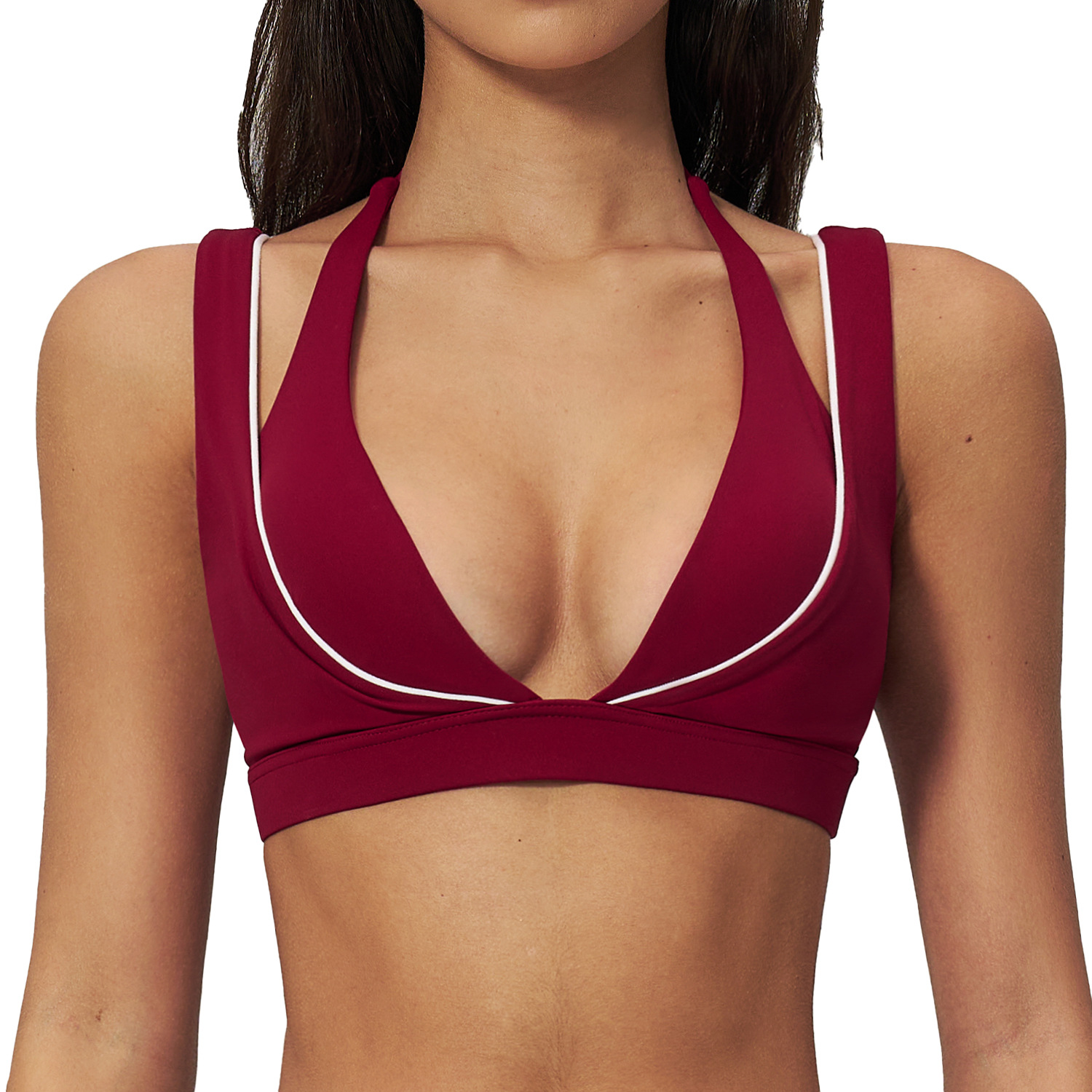 Yoga Underwear Women Sports Br - Plunge Bra Push Up 评论和价格