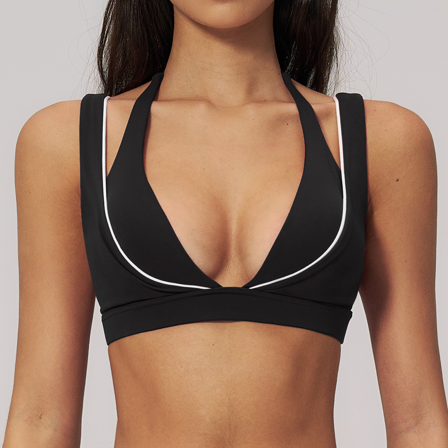 Yoga Underwear Women Sports Br - Plunge Bra Push Up 评论和价格