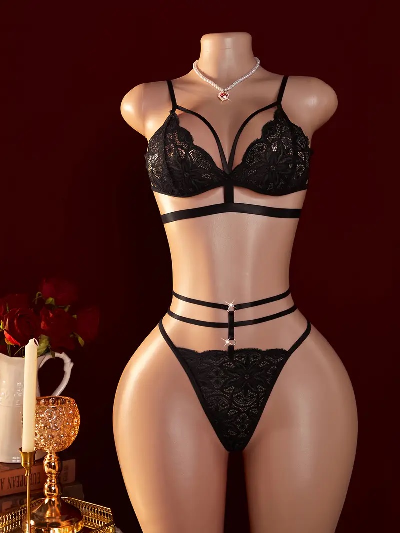 S- XXL Women's Sexy Contrast L - Sheer Mesh Bra 评论和价格